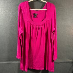 lane bryant women sweater dress 18 20 pink plus boho western festival square